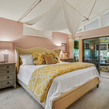 Pink and Gray Master Suite