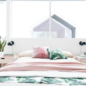 Pink and Palm-Leaf Green Urban Outfitters-Inspired Bedroom