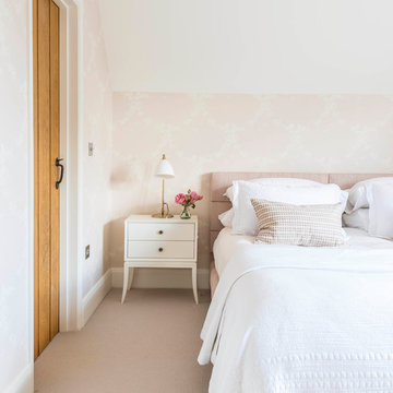 Pink guest bedroom