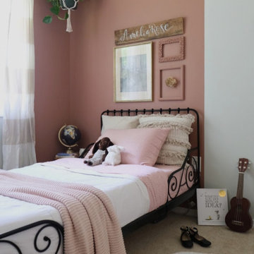 Pink Kid's Bedroom Makeover