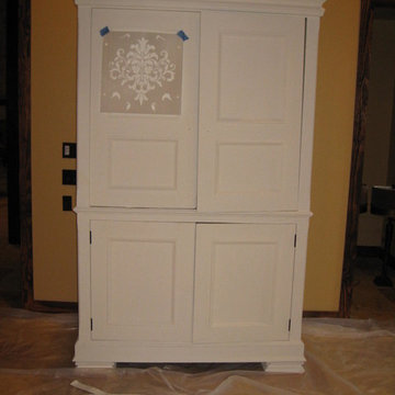 Plain armoire to WOW Custom Finished Armoire