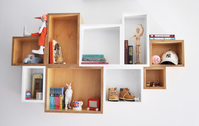 Lay it out on Open Shelving in the Bedroom