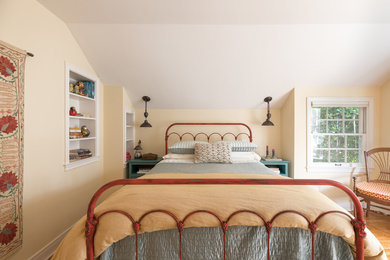 サンディエゴにあるカントリー風のおしゃれな寝室のレイアウト