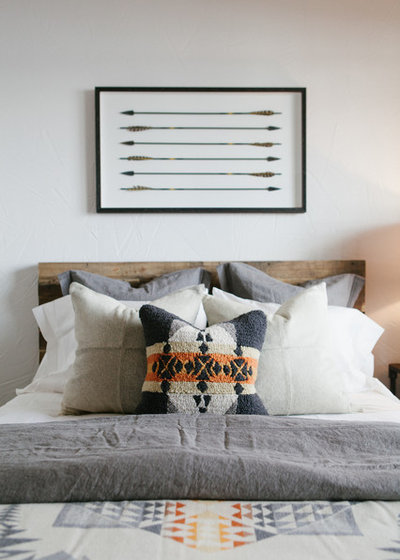 Rustic Bedroom by Jodi Fleming Design