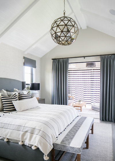 Transitional Bedroom by William Guidero Planning and Design