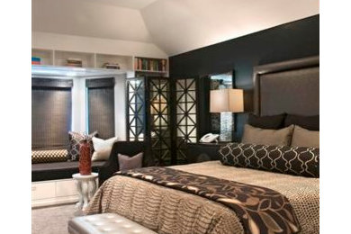 Example of a trendy bedroom design in Baltimore