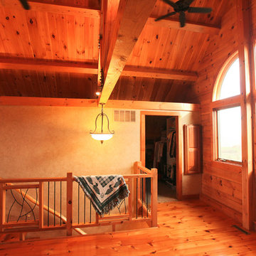 Prairie Style Log Home