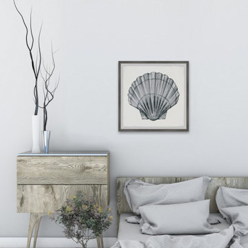 "Pretty Gray Shell" Framed Painting Print