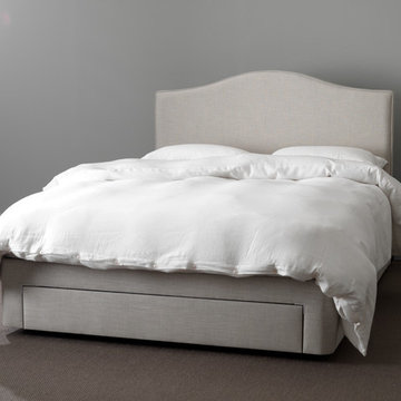 Primrose divan and storage bed in Linen fabric