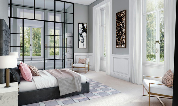 Transitional Bedroom by Purcell