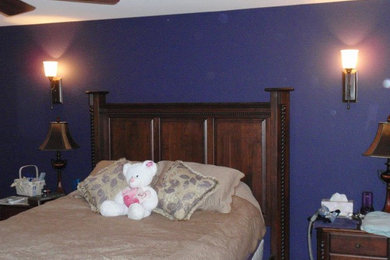 ボルチモアにあるトラディショナルスタイルのおしゃれな寝室のレイアウト