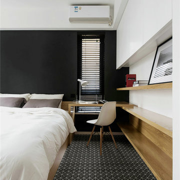 Pure Unglazed Triangle Tiled Bedroom Decor