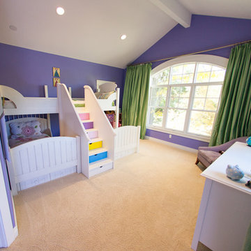 Purple & Green Kid's Bedroom