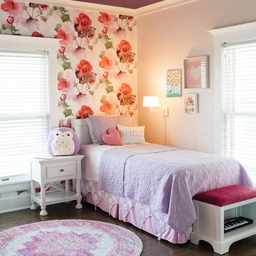 Purple & Pink Floral Little Girls' Room