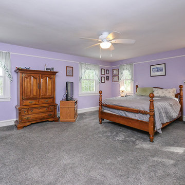Purple Master Bedroom with All New Windows