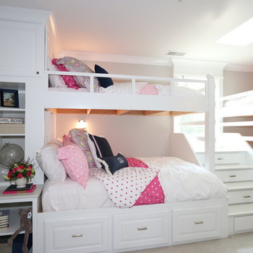 Quadruple bunk beds with storage galore