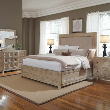 Queen Malibu Upholstered Panel Bed, A.R.T. Furniture