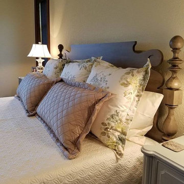 Quincy Bed with Custom Bedding
