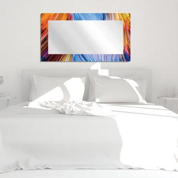 Rainbow Colored Framed Digital Imaged Wall Mirror