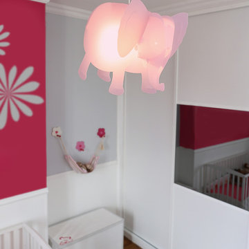 R&M Coudert Elephant Ceiling light for Kids, Pink