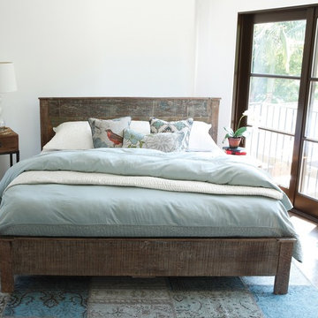 Reclaimed Wood Modern Platform  Bedroom