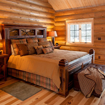 Reclaimed Wood Rustic Cabin Bed