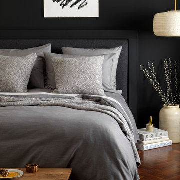 Relaxed Denim Graphite Grey Bed Linen