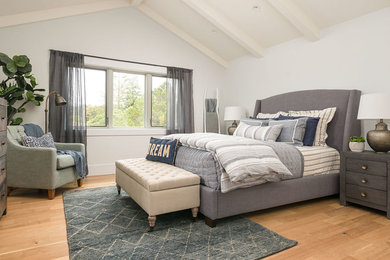 Inspiration for a large transitional bedroom remodel in San Francisco