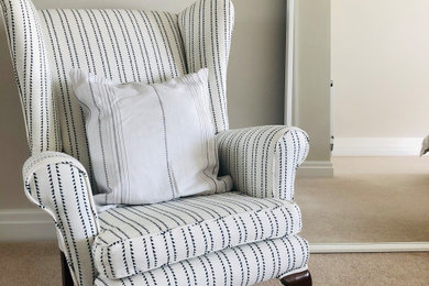 Reupholstered Wingback Chair