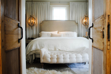 Inspiration for a coastal guest bedroom remodel in Other