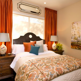 Bedroom - traditional bedroom idea in San Diego with beige walls