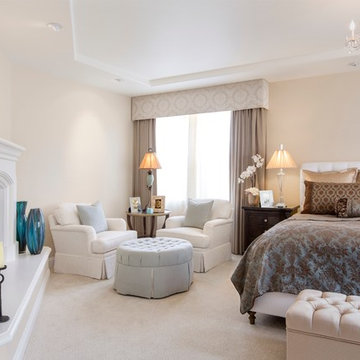 Romantic Transitional Bedroom