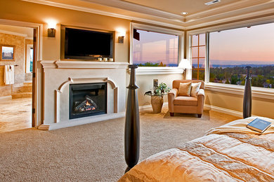 Example of a bedroom design in Seattle