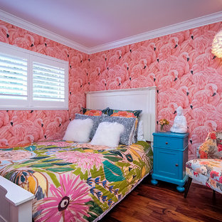 75 Beautiful Tropical Bedroom With Pink Walls Pictures Ideas April 2021 Houzz