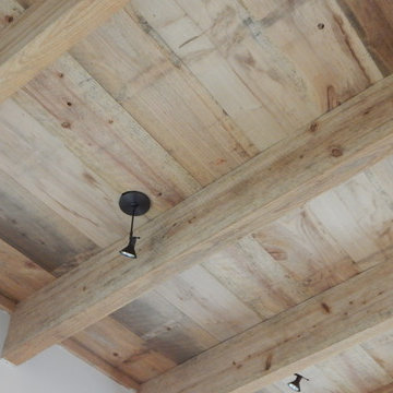 Rough cut Cypress ceilings