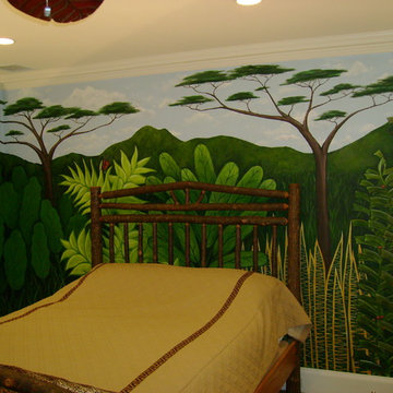 Rousseau Inspired Bedroom Mural