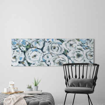"Row of Blooms II" Painting Print on Wrapped Canvas