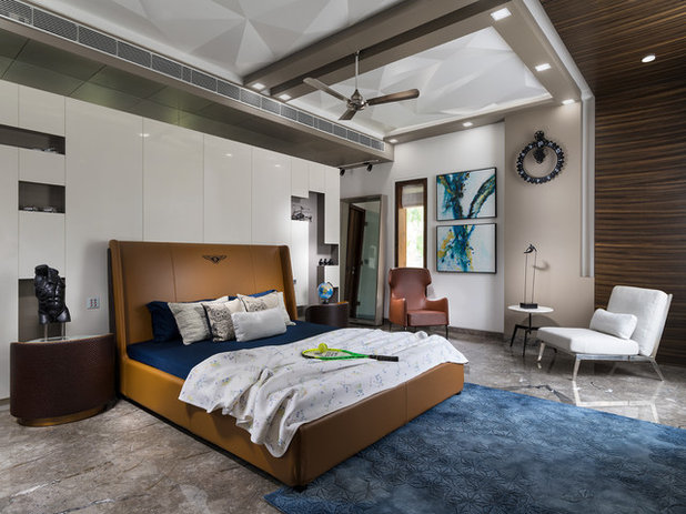 Contemporary Bedroom by PURPLE STUDIO