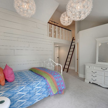 Rustic Bedroom with Loft