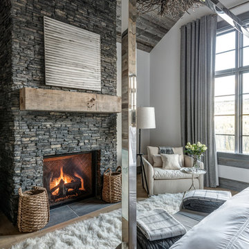 Rustic Bedroom With Modern Finishes