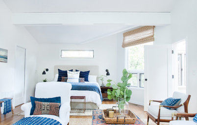 Room of the Day: Layers of Exotic Textiles Enrich a White Room