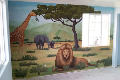 Safari Mural for Child's Bedroom