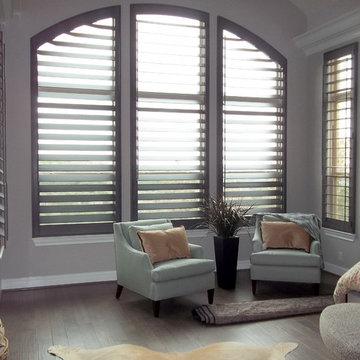 San Antonio Gray stained shutters
