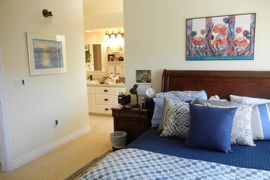 Inspiration for a timeless bedroom remodel in San Diego