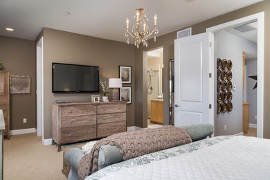Bedroom - transitional bedroom idea in San Diego