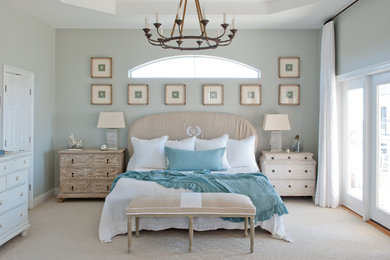 Inspiration for a coastal bedroom remodel in Other