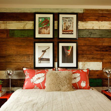 Reclaimed Wood Bed Backdrop