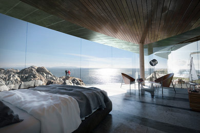 Inspiration for a modern bedroom remodel in San Francisco