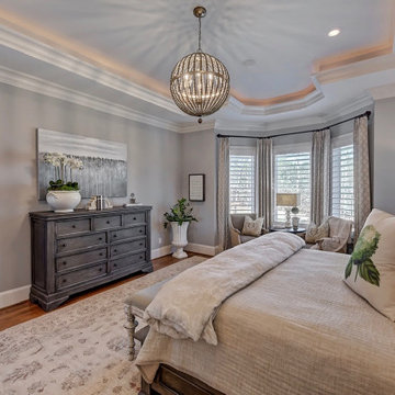 Comfy Gray Master Bedroom and Bath