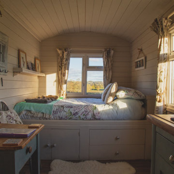 Shiplap Walls and Ceiling in Cottage Style Tiny Home